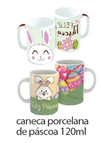 CANECA PERSONALIZADA PASCOA 120ML