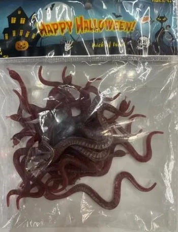 900206 COBRA DE PLASTICO 9CM C/8