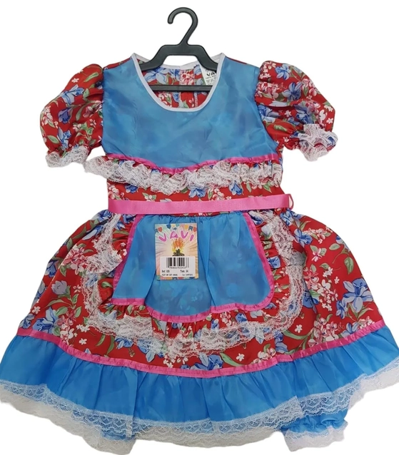 0025 VESTIDO JUNINO JUVENIL TAM 12