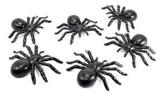 900213  ARANHA DE PLASTICO 4.5X3CM C/10