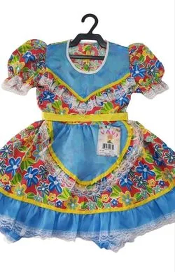 0094 VESTIDO JUNINO JUVENIL TAM 8