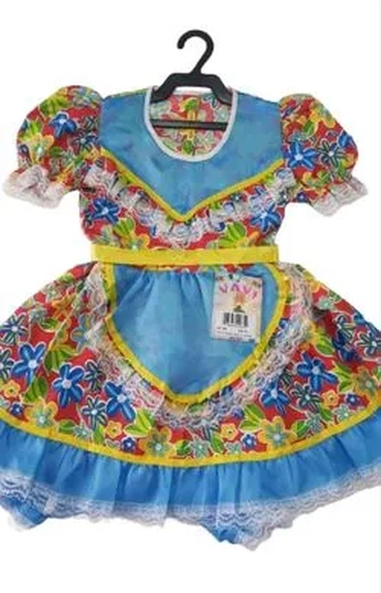 0094 VESTIDO JUNINO JUVENIL TAM 8