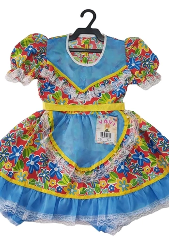 0094 VESTIDO JUNINO JUVENIL TAM 14