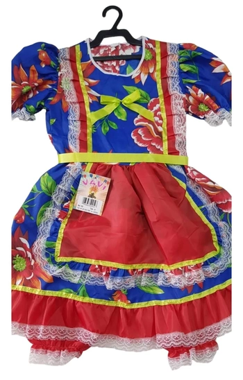 0032 VESTIDO JUNINO JUVENIL TAM 2