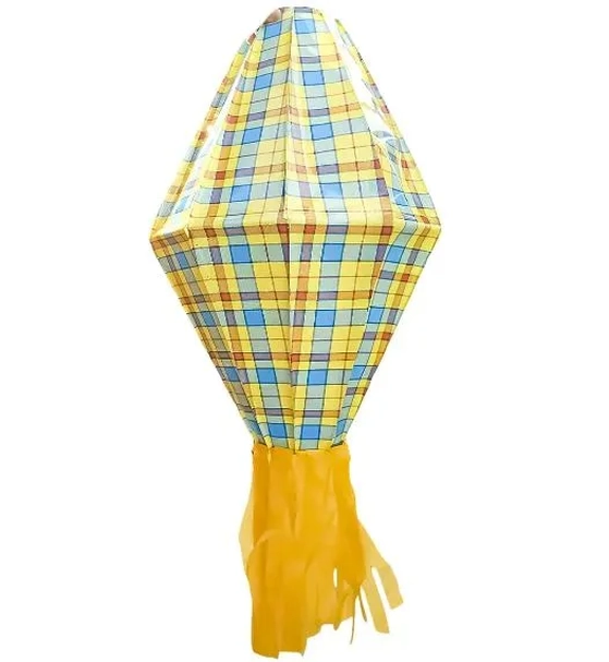 SJ0X BALAO JUNINO XADREZ  14CM