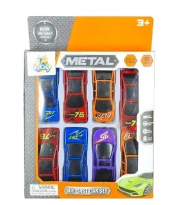 TK-AB4571 BRINQUEDO CARRINHO DE METAL C/8