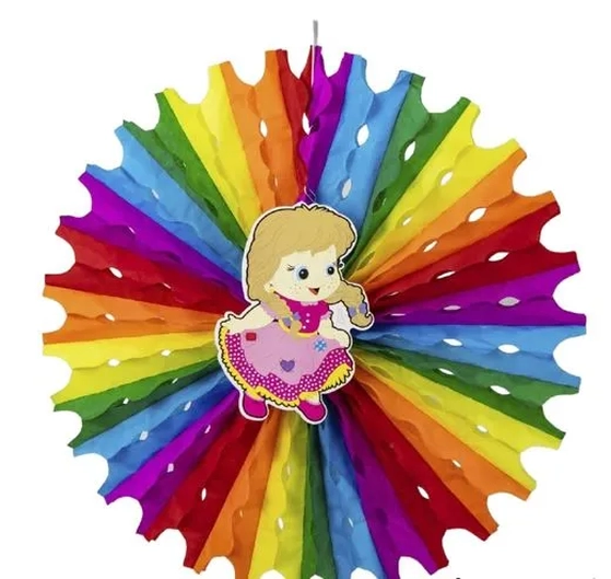 FJE7 CIRCULO COLORIDO - MENINA 50CM