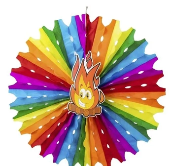 FJE12 CÍRCULO COLORIDO - FOGUEIRA 50CM