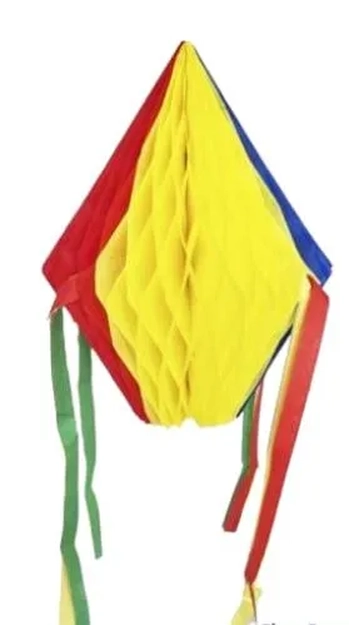 BJ35 ENFEITE BALAO COM FITAS  25CM