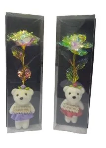 ASH-66.0190 FLOR PLASTICA+URSO 24CM