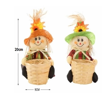 J-73 ENFEITE JUNINO EM TECIDO COM CESTINHO