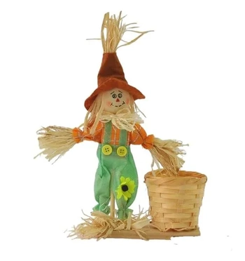 J-63 ENFEITE JUNINO EM TECIDO COM CESTINHO 35 CM