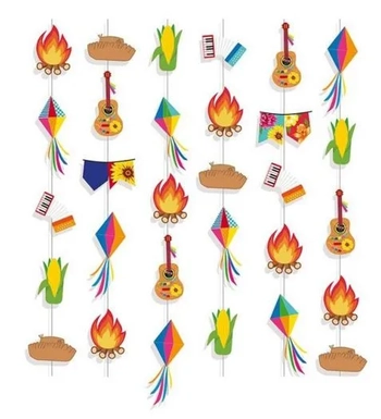 FJGV2 CORTINA DECORATIVA FESTA JUNINA