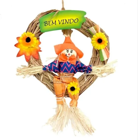 HJ011 GUIRLANDA JUNINA ESPANTALHO 23CM