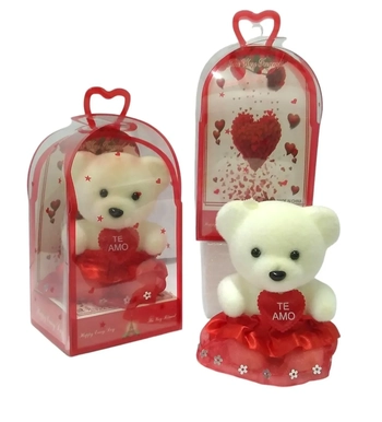 GF133728 URSINHO NO CESTO 15CM