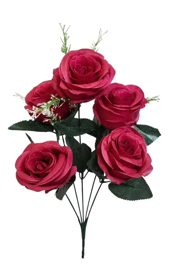 FD-0018VM BUQUE DE ROSA - VERMELHO