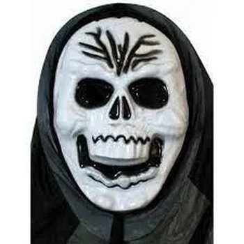 900236 MASCARA PLASTICA CAVEIRA C/CAPUZ
