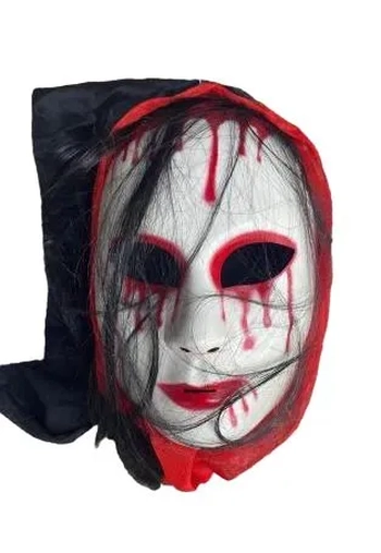 900252 MASCARA PLASTICA LUXO C/CAPUZ E CABELO