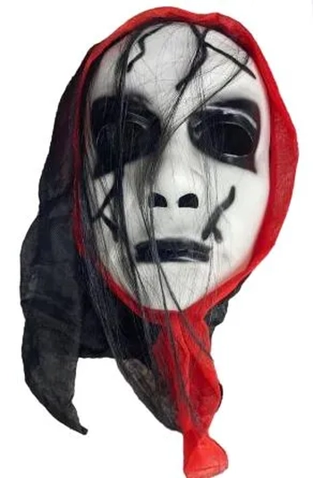900253 MASCARA PLASTICA LUXO C/CAPUZ E CABELO