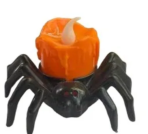 900318 LAMPADA DE VELA DE ARANHA DE PLASTICO 6.5X8,5CM