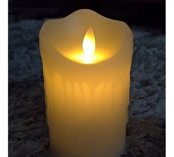 900336 VELA NATALINA C/LUZ 5X7CM