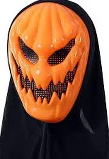 900290 MASCARA PLASTICA ABOBORA C/CAPUZ