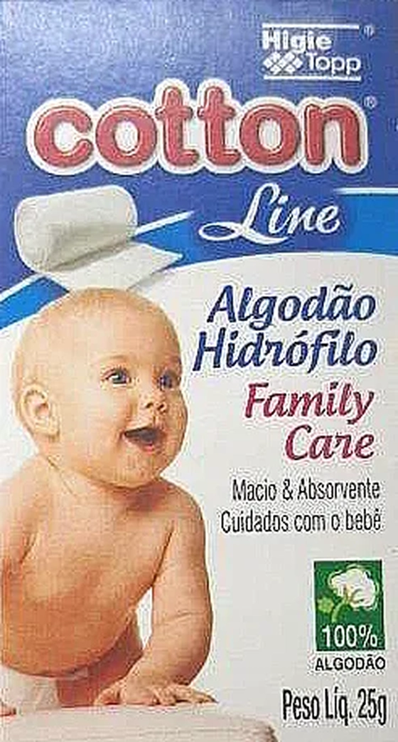 000102 ALGODAO HIDROFILO COTTON FAMILY CARE 25G