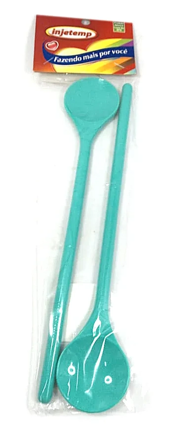 1058 KIT C/2 COLHERES CABO LONGO