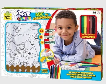 923 TAPETE PINTURA ABC FAZENDINHA