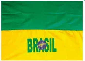 077 BANDEIRA BRASIL CETIM VERDE/AMARELO 150X220CM