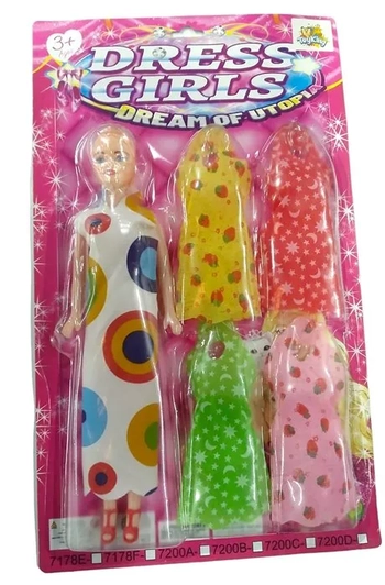 TK5941 BONECA DE PLÁSTICO C/ACESSÓRIOS