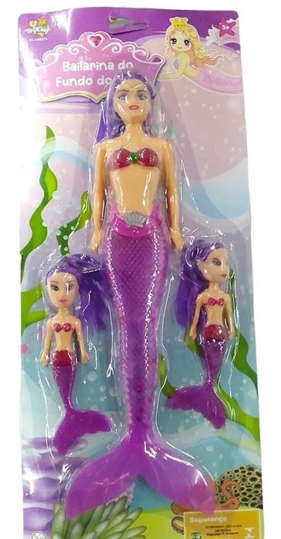 TK6273 BONECA DE PLÁSTICO SEREIA C/3