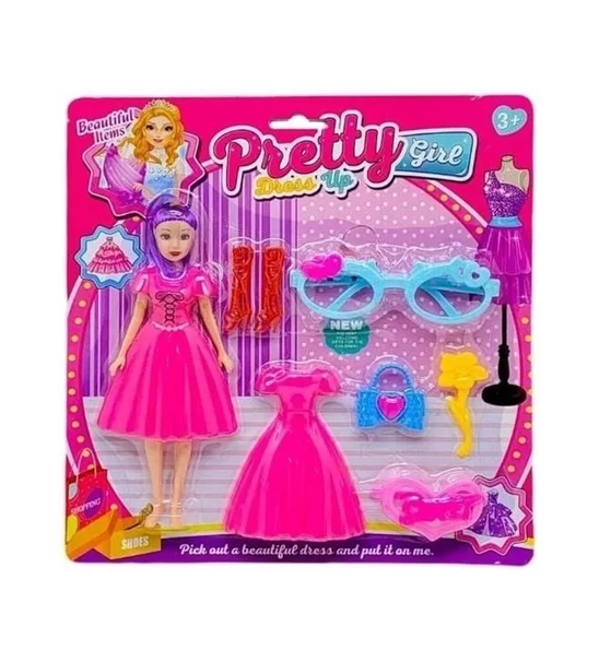 TK-AB5597 BONECA DE PLASTICO C/ ACESSORIOS