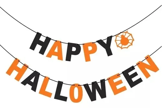 909905 VARAL BANDEIRINHA TNT HALLOWEEN 5MTS