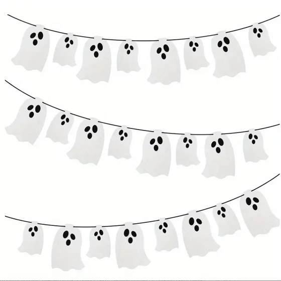 909910 VARAL BANDEIRINHA DE TNT HALLOWEEN 3MTS