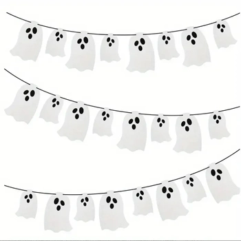 909910 VARAL BANDEIRINHA DE TNT HALLOWEEN 3MTS