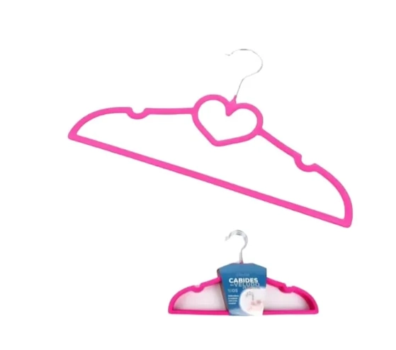 UAC056 CABIDE INF.VELUDO PLAST/METAL 5PCS 33CM