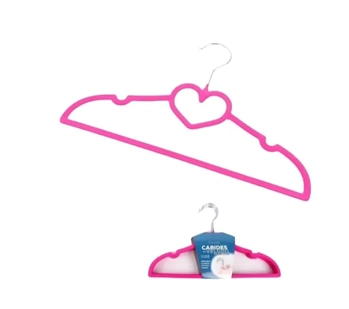 UAC056 CABIDE INF.VELUDO PLAST/METAL 5PCS 33CM