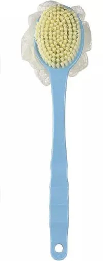 UBA048 ESCOVA BANHO PLASTIC/NYLON 32,5X6X2,3CM