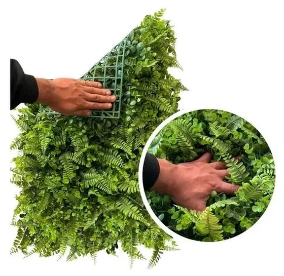 E/1261 TAPETE DE SAMAMBAIA E EUCALIPTO 60X40CM