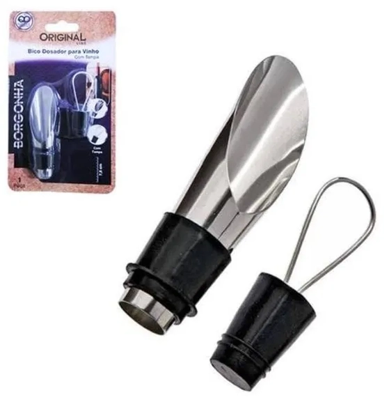 SL0576D DOSADOR P/VINHO C/TAMPA BORGONHA