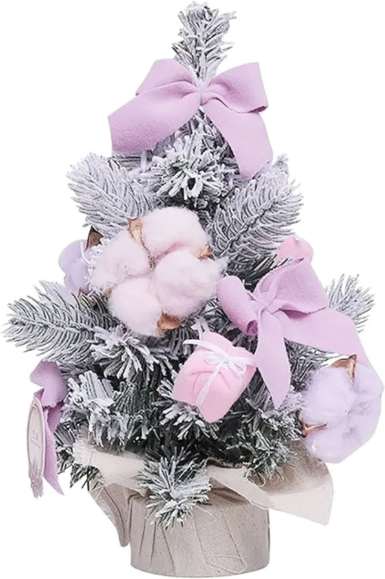 910639 MINI ARVORE NEVADA LUXO DECORADA  50CM