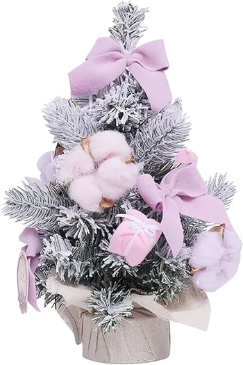 910639 MINI ARVORE NEVADA LUXO DECORADA  50CM