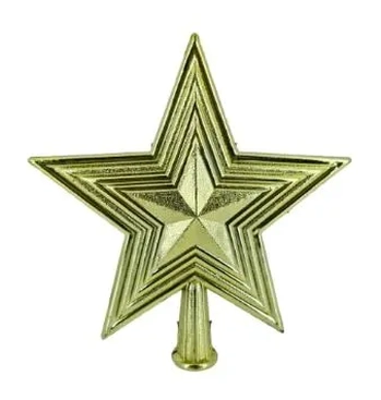 910649 ENFEITE PONTEIRA ESTRELA 15CM C/1