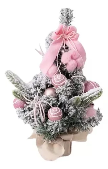 910634 MINI ARVORE NEVADA LUXO DECORADA  30CM