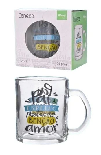 FBC2015 CANECA DIA DOS PAIS DE VIDRO 300ML