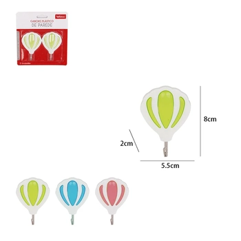 5444 CJ 2 GANCHOS PAREDE BALAO