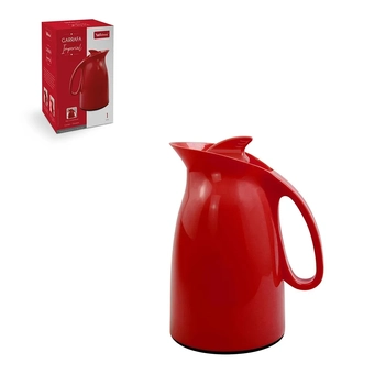 WG08470 GARRAFA TERMICA ROLHA IMPERIAL VERMELHA 1L
