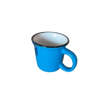 WX11982 CANECA CERAMICA ORCHID RETRO AZUL MARINHO E BRANCA