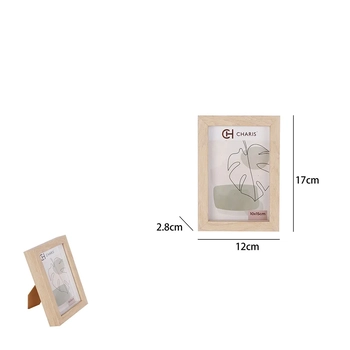 WX12879 PORTA RETRATO MDF CLEAN CASTANHO 10CM X 15CM